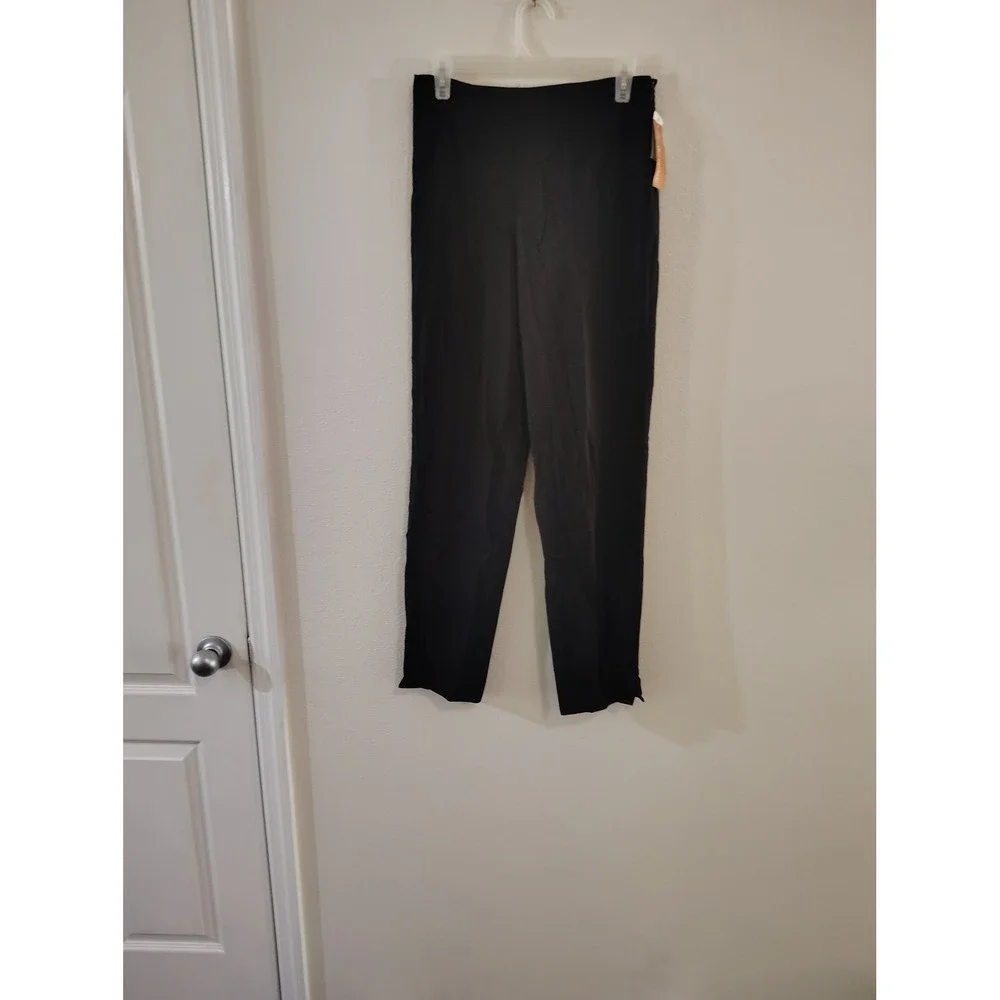 Parisian Signature  Straight Leg Flat Front Dress Pants Jet Black Size‎ 4